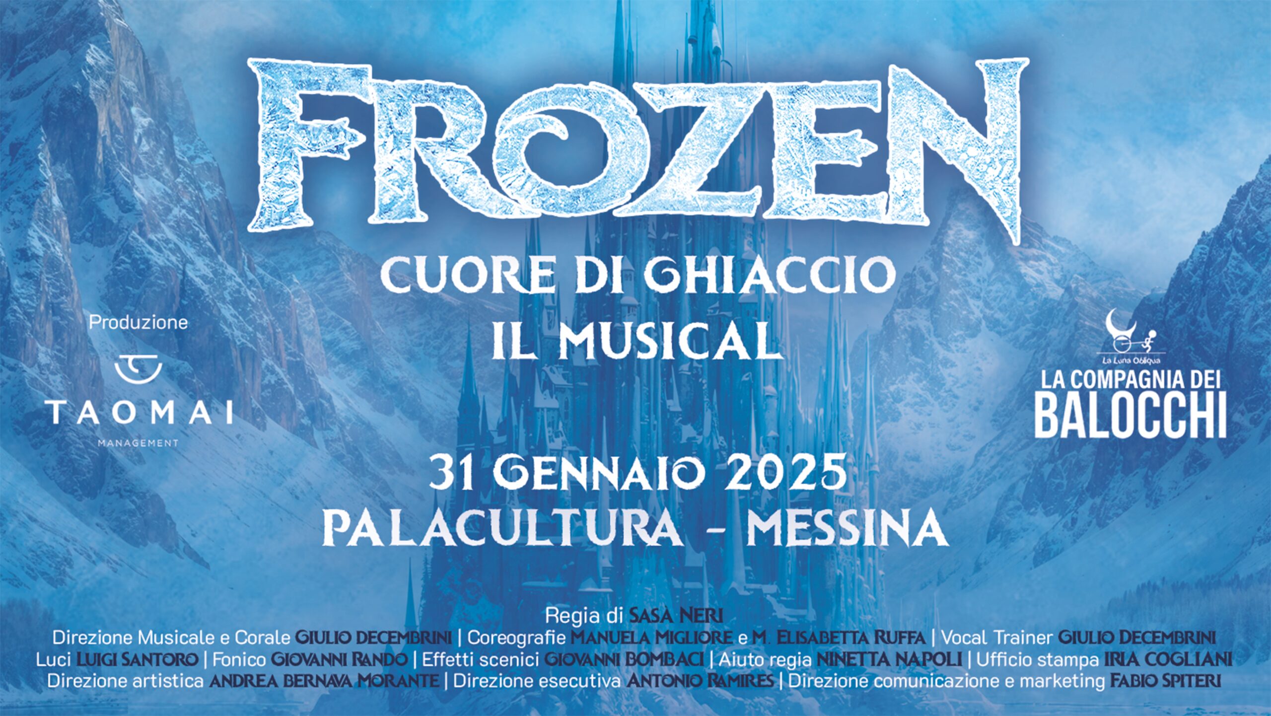 ella città dello Stretto Frozen Cuore di Ghiaccio al PalaCultura