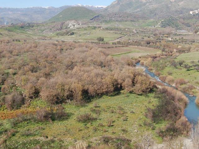 Il fiume Alcantara visto dal Monte Mojo