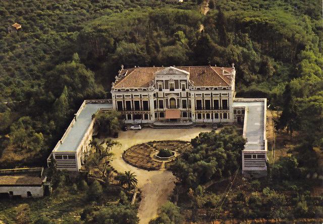 Villa Trabia vista dall'alto