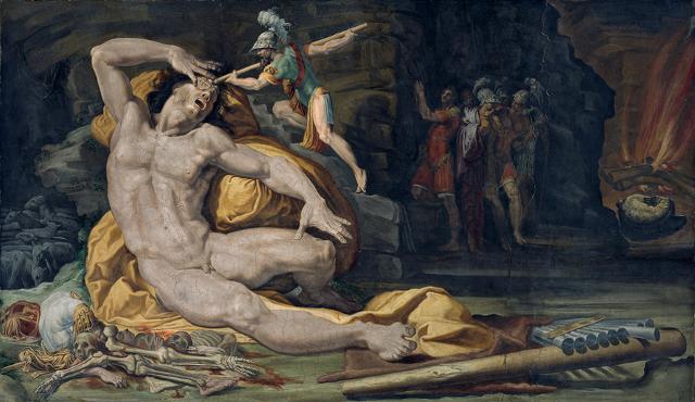 Ulisse e Polifemo, opera di Pellegrino Tibaldi Ulisse e Polifemo, opera di Pellegrino Tibaldi