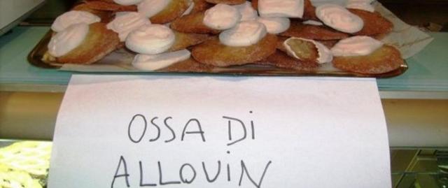I tipici dolcetti chiamati "crozzi i mottu" per qualcuno sono diventati "ossa di allouin"...