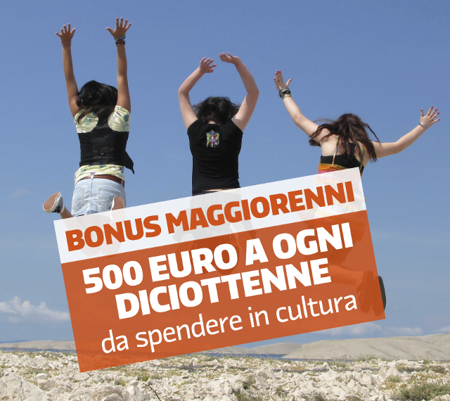 500 euro da spendere in Cultura
