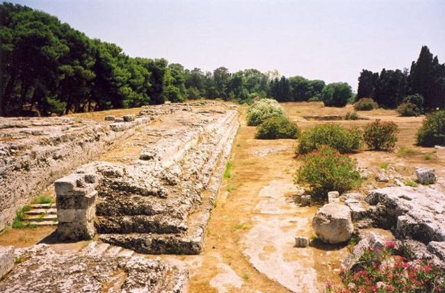L'Ara di Ierone II nel parco Archeologico di Neapolis - Siracusa
