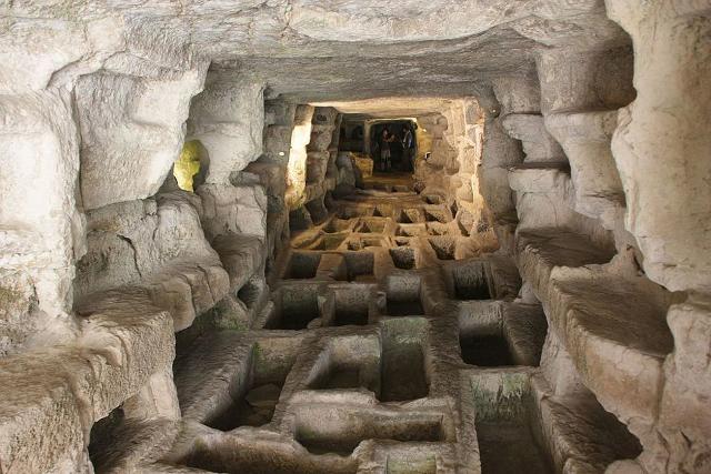 L'imponente catacomba di epoca paleocristiana denominata "Larderia" - Ispica