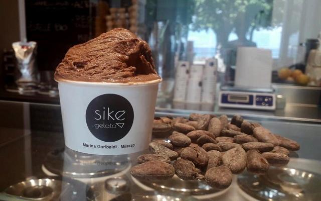 Gelato alla "massa di cacao" della gelateria "Sikè Gelato" - Sherbeth Festival