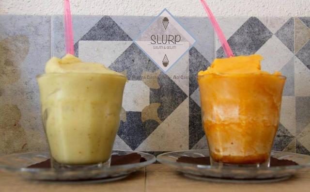 Granite ai fichi bianchi e al fico d'India della Gelateria Slurp - Sherbeth Festival