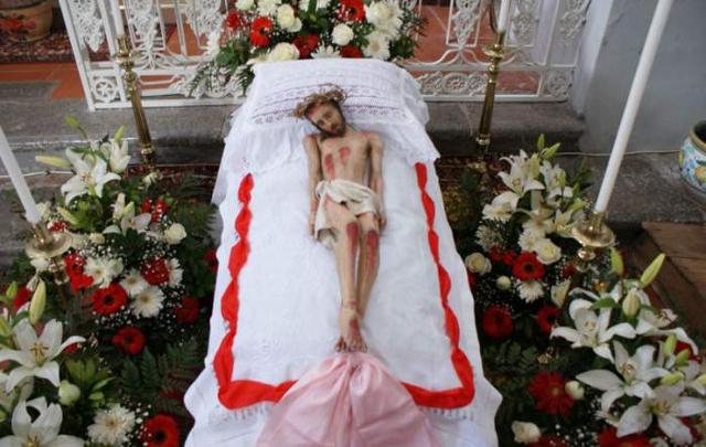 La statua del Cristo deposto della Chiesa Madre di Gratteri