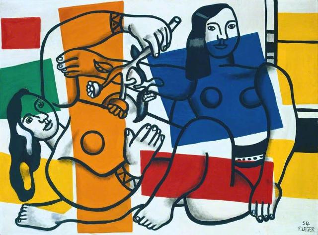 "Due donne che tengono i fiori" di Fernand Léger