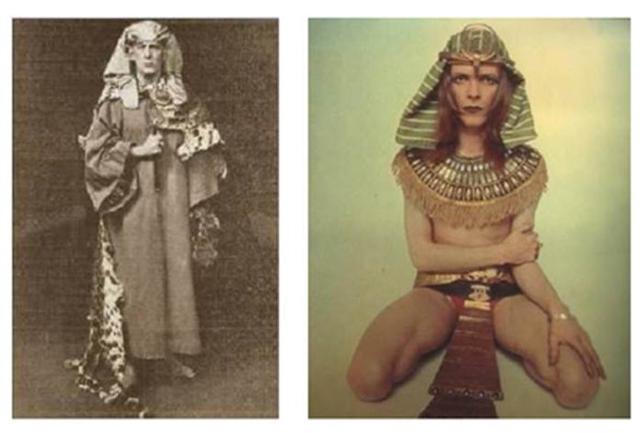 Aleister Crowley e David Bowie versione Faraone