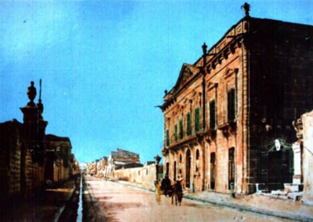 Una foto storica di Villa Galletti Inguaggiato