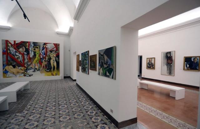 Una sala del Museo Guttuso a Villa Cattolica Una sala del Museo Guttuso a Villa Cattolica