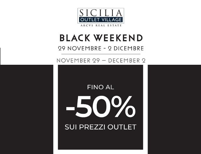 A Sicilia Outlet Village è in arrivo il Black Weekend!