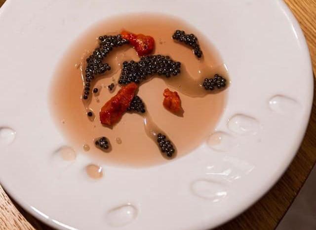 Un piatto di Peppino Lopez della serie "Mani d'Autore" per lo chef Daniele Lippi