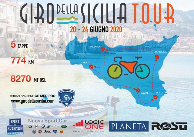 Sabato 20 giugno parte da Palermo Giro della Sicilia Tour