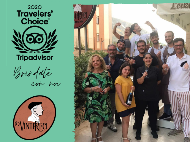 Il Travellers' Choice di Tripadvisor al VintiReci di Bagheria