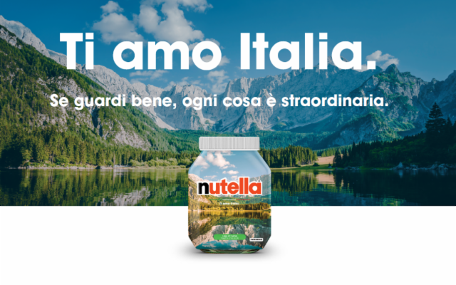 Nutella special edition con la Scala dei Turchi e Stromboli