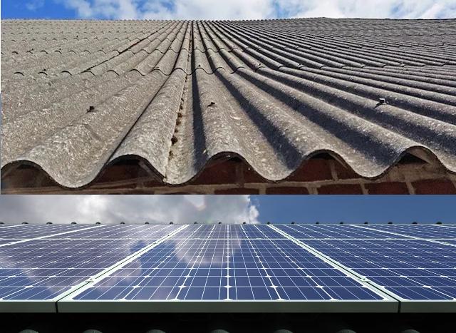 Un'idea sostenibile e intelligente: sostituire i tetti in amianto con pannelli solari