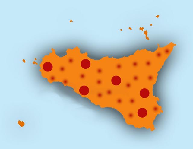 In Sicilia, zona arancione, i contagi sono ancora in salita