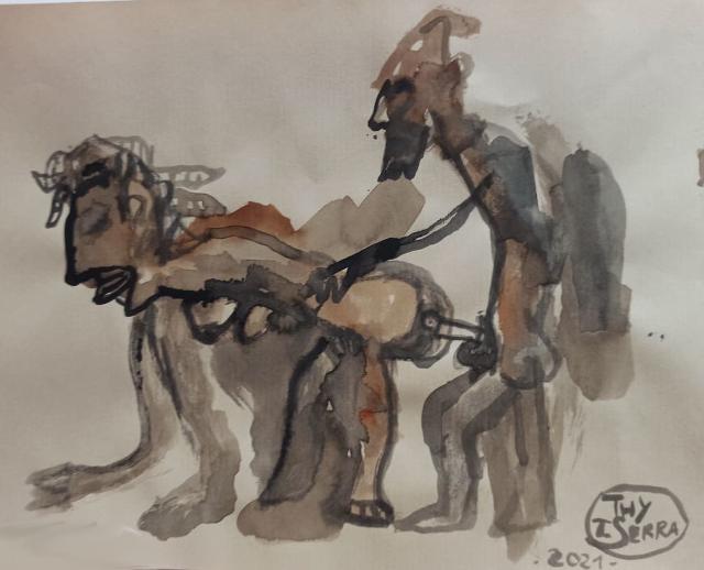 -eros-nero-opere-africane-su-carta-una-mostra-di-tommaso-serra-alla-galleria-dell-eros-piero-montana