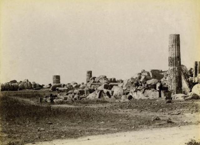 Foto storica delle rovine di Selinunte