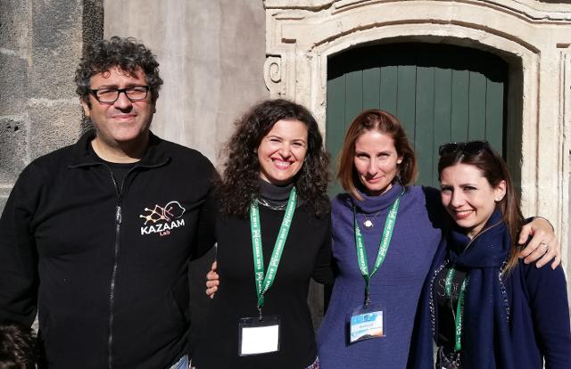 Il Kazaam Team - da sinistra: Salvatore Morfea, Simona Rombo, Simona Panni e Mariella Bonomo