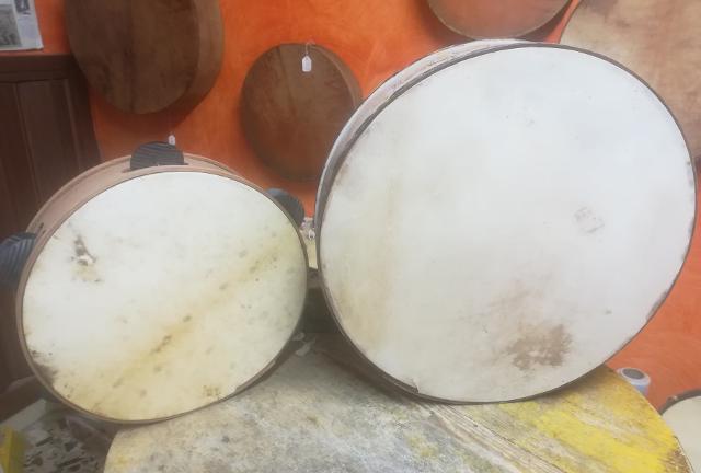 Due tamburi creati da Fabrizio Fazio