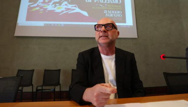 Domenico Dolce bei der Präsentation des Festivals Le Vie dei Tesori, das dem Genie von Palermo gewidmet ist