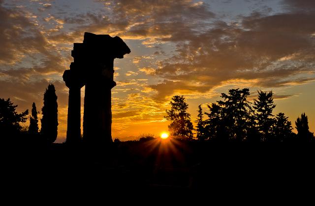 La Valle dei Templi al tramonto