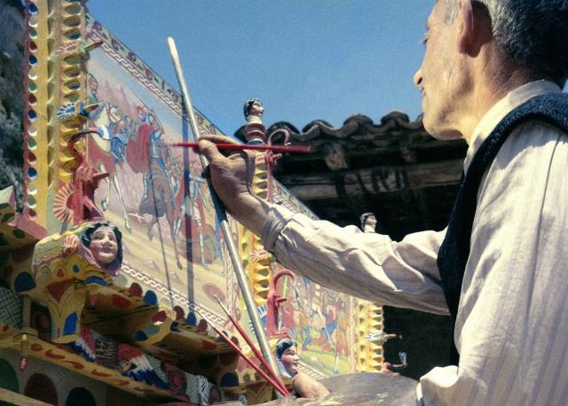 Pittore di carretti, foto di Mimmo Pintacuda