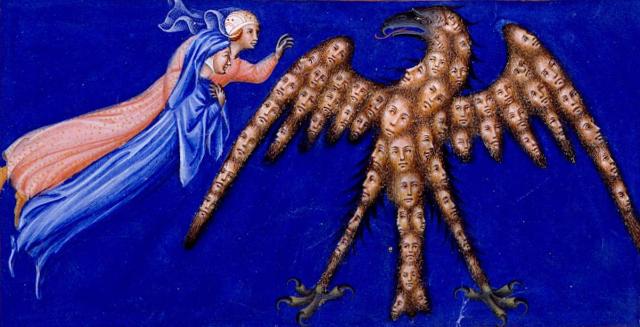 Illustrazione per il XIX canto del Paradiso