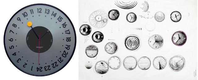 Un orologio da parete di Vito Noto