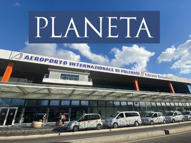 Planeta atterra all'Aeroporto Falcone Borsellino di Palermo