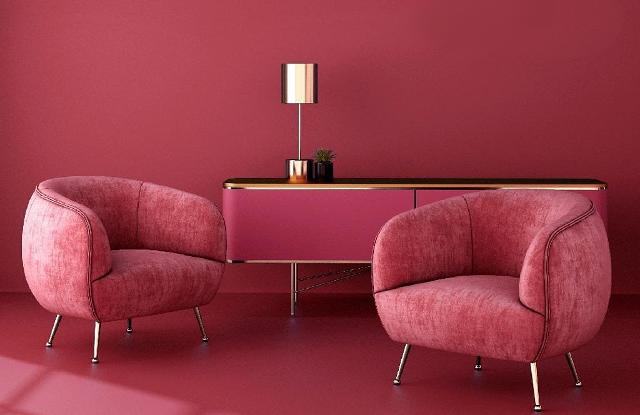 Il Pantone 18-750 Viva Magenta nell'home design Il Pantone 18-750 Viva Magenta nell'home design