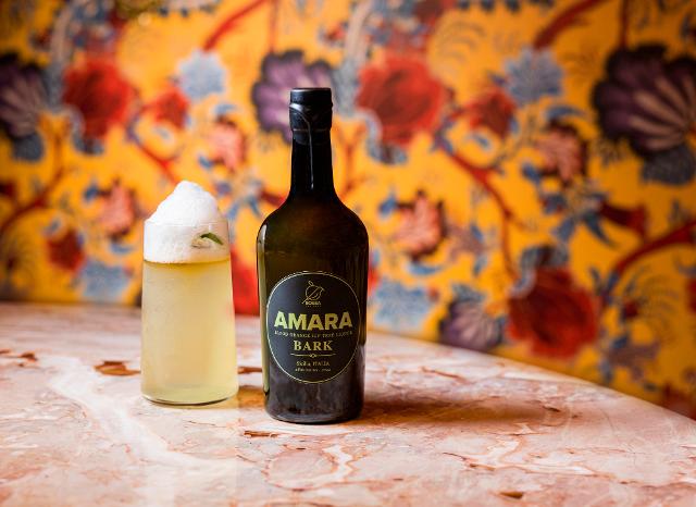 Hortus, il cocktail con base di Amara Bark, ideato dal bartender del Nunziatina Dario Ponticello