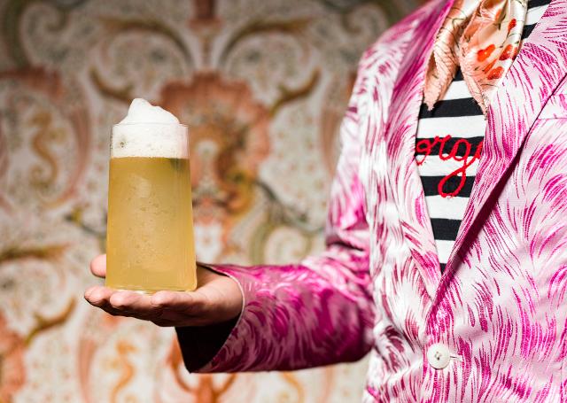 Hortus, il cocktail con base di Amara Bark, ideato dal bartender del Nunziatina Dario Ponticello