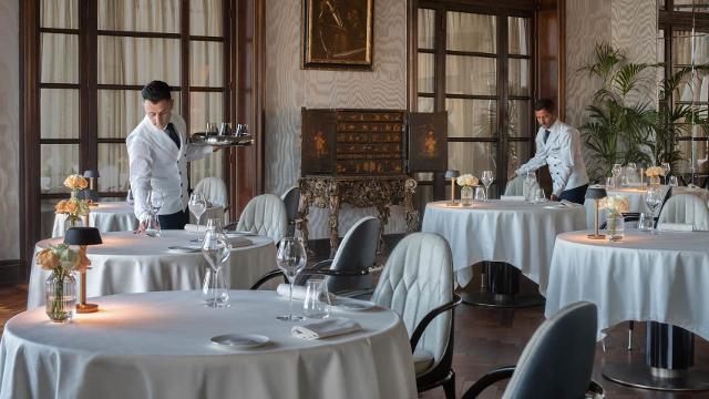 Il ristorante "Principe Cerami" del San Domenico Palace di Taormina