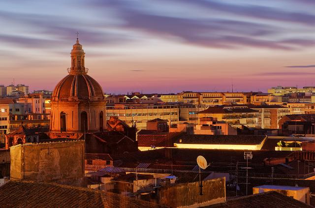 Catania al tramonto