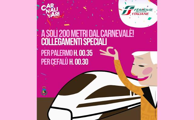 Al Carnalivari Tirminisi con un treno speciale!
