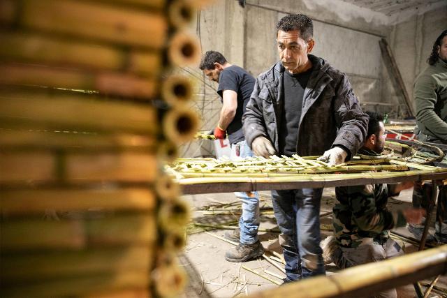 Uno dei magazzini-laboratori di San Biagio Platani