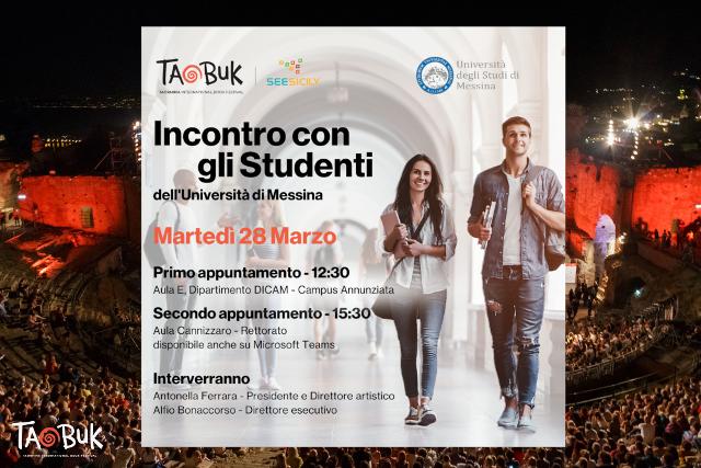 Taobuk apre di nuovo agli studenti dell'Università di Messina