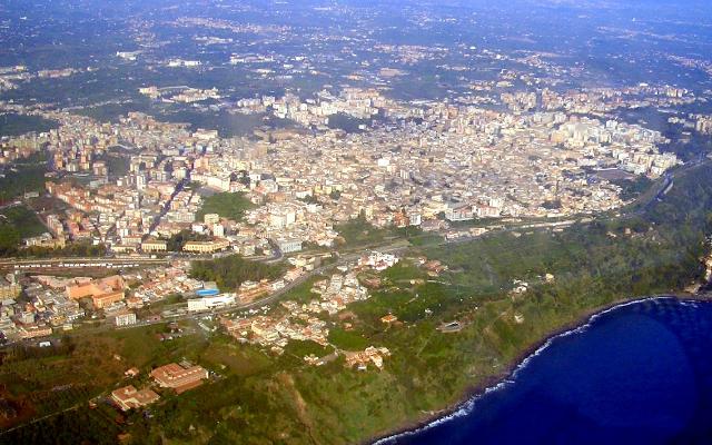 Vista aerea di Acireale - ph Emilioba93