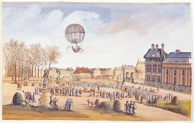 Il primo volo dei fratelli Montgolfier