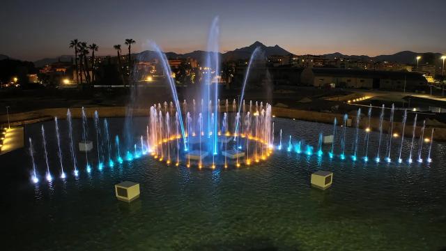 La fontana "Marina" del Palermo Marina Yachting