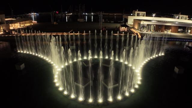 La fontana "Marina" del Palermo Marina Yachting