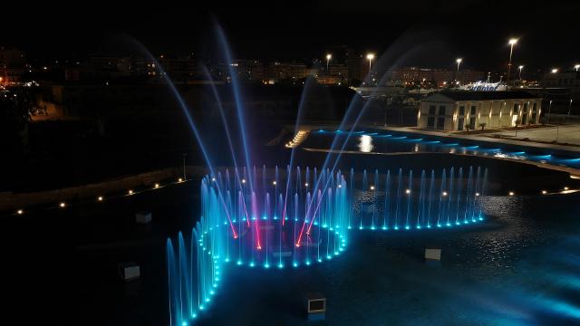 La fontana "Marina" del Palermo Marina Yachting
