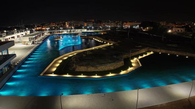 La fontana "Marina" del Palermo Marina Yachting