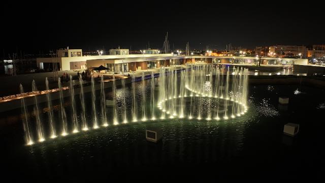 La fontana "Marina" del Palermo Marina Yachting