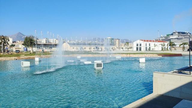 La fontana "Marina" del Palermo Marina Yachting