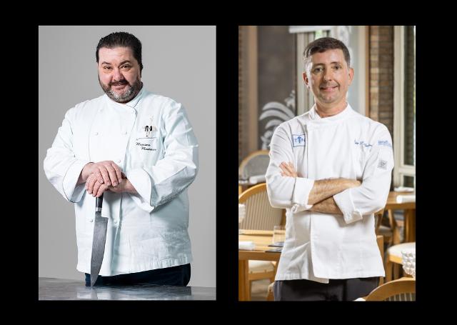 Gli chef stellati Massimo Mantarro e Pietro D'Agostino