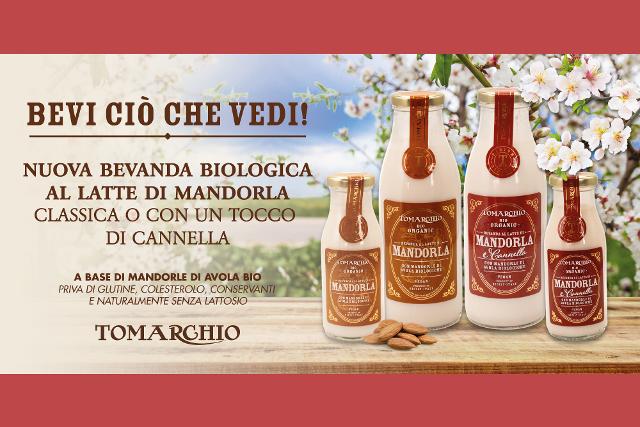 La siciliana ''Tomarchio'' punta sulla nuova bevanda al Latte di Mandorla Bio